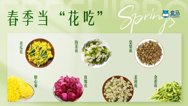 盒马“可食鲜花”卷出春菜新赛道，供应链提速12小时背后的零售革新