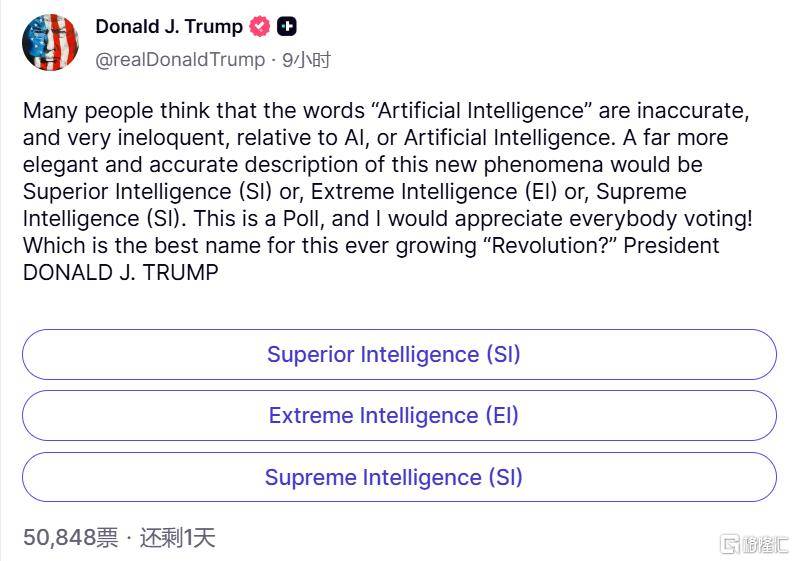 特朗普放大招！组建“AI部队”，还要给AI改名 